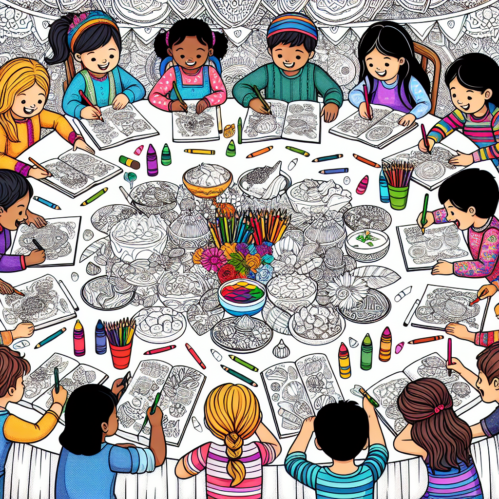 Mengasah Kreativitas Anak dengan Mewarnai Gambar Makanan Tradisional