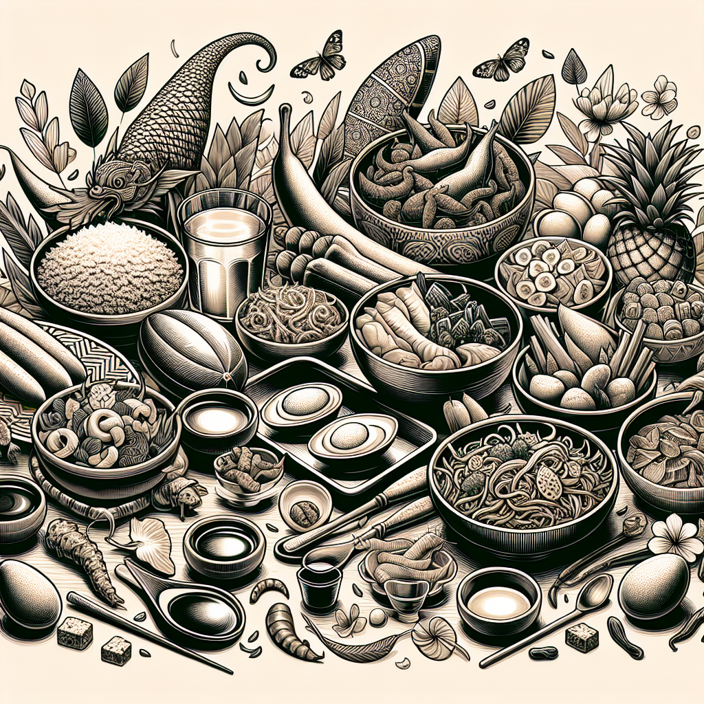 Keindahan Sketsa Makanan Tradisional Indonesia dalam Seni Visual